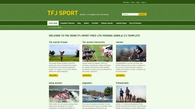 TFJ Sport Free Lite Joomla! 2.5 Template
