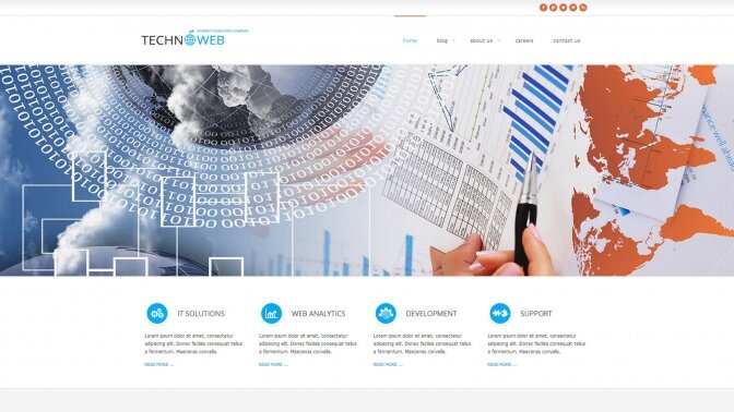 AS 002057 Joomla! 3 Bootstrapped Free Template