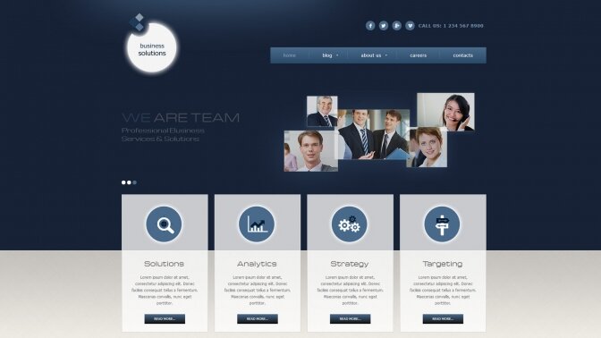 Joomla! 3 Bootstrapped Template - 002058