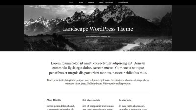Landscape - Free WordPress Theme